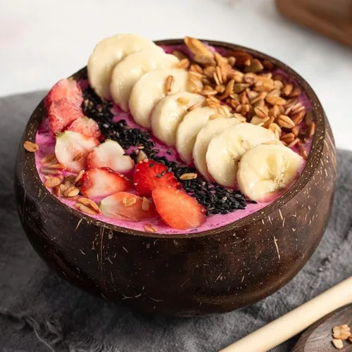 Miniatura 7 de Jungle Culture 14 cuencos de coco a granel • Cuencos grandes de 5.3-5.9 pulgadas de cáscara de coco natural para acai, ensaladas, postres, licuados