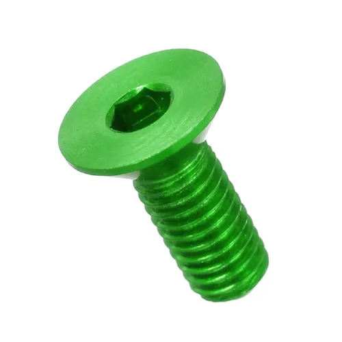 Miniatura 20 de 20 tornillos planos M3 7075 Tornillos Allen de aleación de aluminio Tornillos hexagonales Tornillos de cabeza plana (azul, 0.315 in)