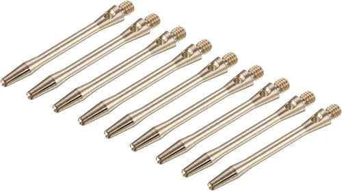PATIKIL Eje de dardo, rosca mediana 2BA de aluminio Dart Tallos de dardo Accesorios de lanzamiento de montaje para punta de acero Latón