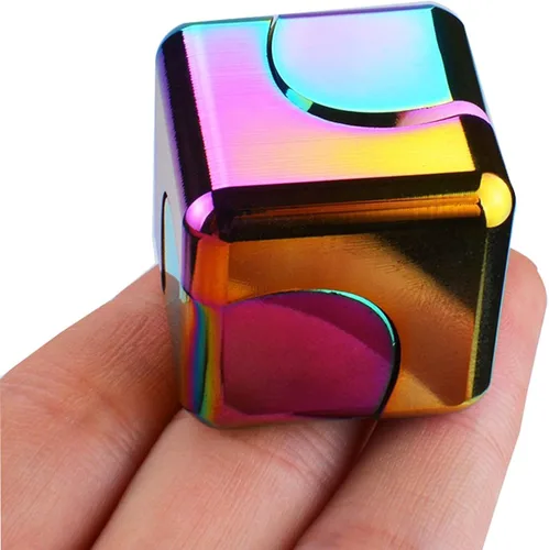 Miniatura 10 de 2 juguetes giratorios para adultos, cesta de Pascua para adolescentes, juguetes de escritorio de metal EDC geniales, juguetes de oficina, juguete
