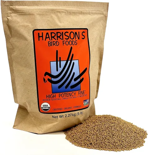 Miniatura 14 de Harrison's Bird Foods Fórmula fina de alta potencia, orgánica certificada, sin OMG para aves pequeñas a medianas, pellets de grado humano para muda