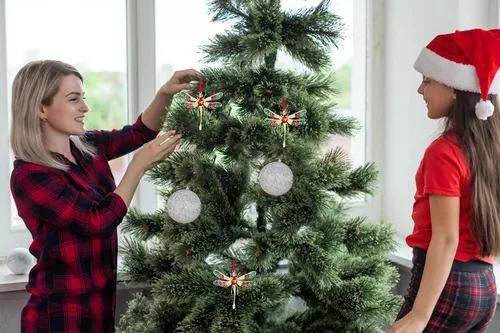Miniatura 4 de WhatSign Adornos de Navidad de libélula 2025 – Adornos colgantes de metal para decoración de árbol de Navidad, regalos para niños, mujeres y niñas