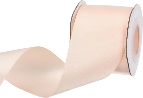 Miniatura 223 de MECCANIXITY Cinta de satén de 3/8 pulgadas de 50 yardas, de grogrén, de seda sólida, fina para ramo de boda, para regalo del día de San Valentín