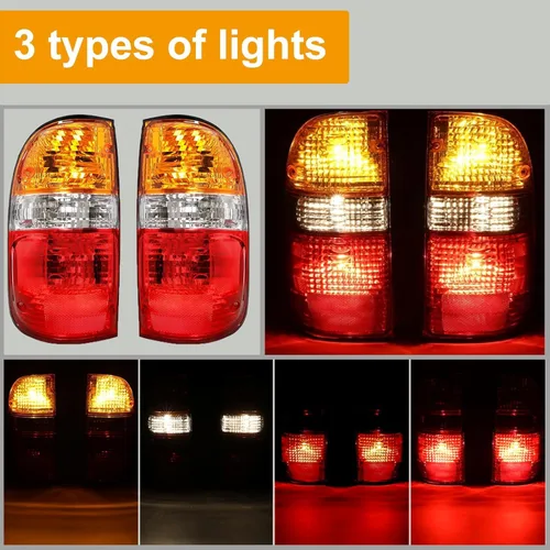 Miniatura 4 de AUTOXBERT Tacoma - Luz trasera compatible con Toyota Tacoma 2001-2004 2001 2002 2003 2004 luces traseras del lado del conductor y del pasajero