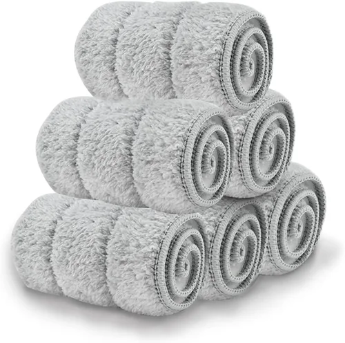 Miniatura 11 de Almohadillas de microfibra de 18 pulgadas, paquete de 6 cabezales de repuesto para mopas de microfibra para mopas húmedas y secas, almohadillas