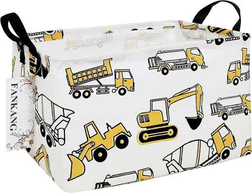 Miniatura 15 de Canasta plegable de almacenamiento para guardería, con revestimiento de polietileno impermeable, de grand tamaño, para niños y niñas, oficina