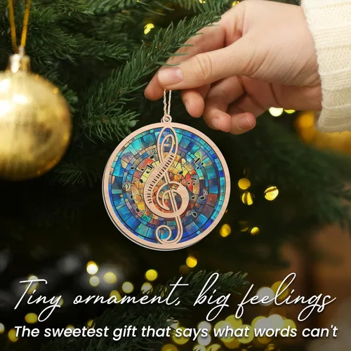 Miniatura 2 de GEEMBI Regalos de Navidad para profesores de música para hombres y mujeres, adornos de Navidad para atrapasoles 2025, regalos de cumpleaños