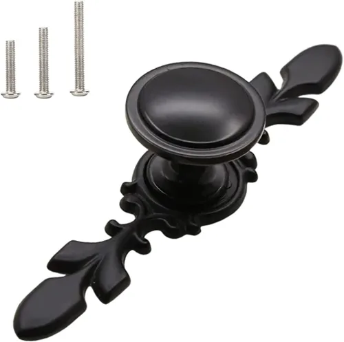 Miniatura 10 de HUAMULAN Paquete de 10 pomos de cristal para cajones de cocina, pomos de puerta de armario, manijas con tornillos para cocina, baño, oficina