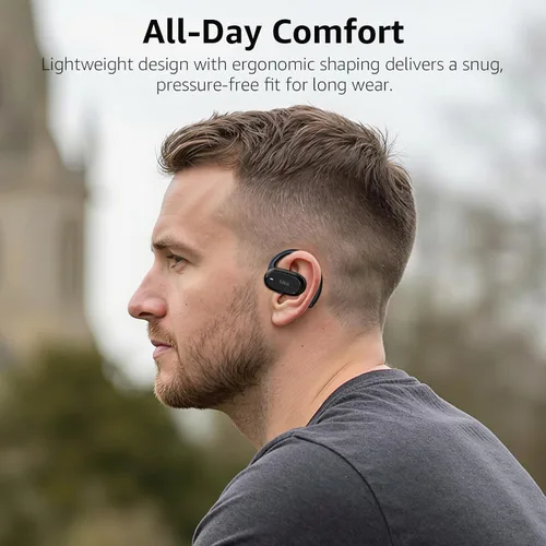 Miniatura 2 de 1Mii Auriculares E35 de oreja abierta, auriculares Bluetooth 6.0 verdaderamente inalámbricos, ganchos ajustables para todas las formas de oído