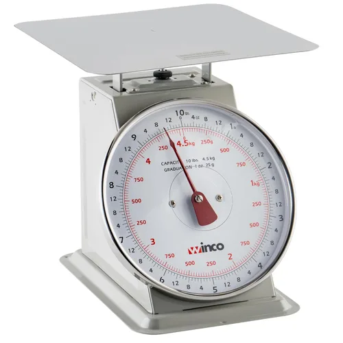 Miniatura 7 de Winco Escala de 40 libras/40.1 lbs con esfera de 8 pulgadas, mediana, blanca, acero