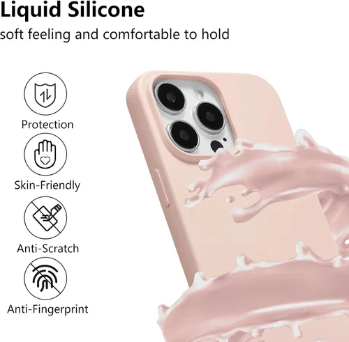 Miniatura 2 de ZTOFERA Funda cruzada para iPhone 14 Pro con correa de cordón, cuerda ajustable, funda suave de silicona líquida para iPhone 14 Pro de 6.1 pulgadas