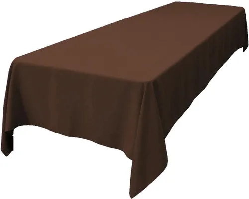 Miniatura 7 de LA Linen Mantel rectangular lavable de popelín de poliéster, resistente a las manchas y a las arrugas, cubierta de mesa 60x84, mantel de tela