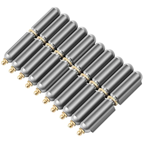 Miniatura 13 de Zonon 10 Piezas Bisagras de Barril Soldables de Acero al Carbono de 3 Pulgadas para Barbacoa Ahumador Bala Soldable Bisagra de Bala Bisagras de Zerk