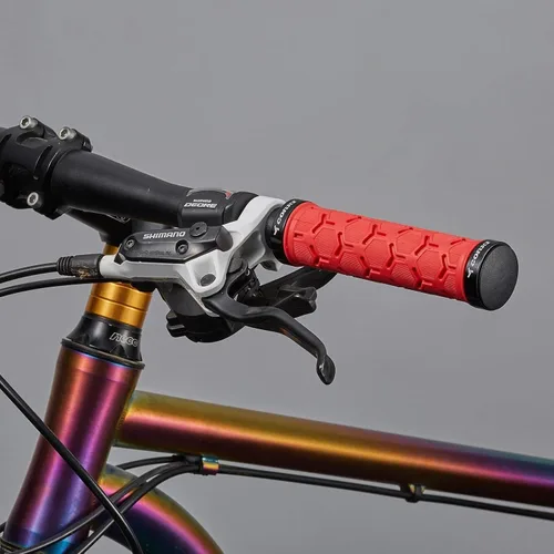 Miniatura 8 de corki Empuñaduras de bicicleta de montaña con bloqueo, agarre antideslizante para manillar de bicicleta