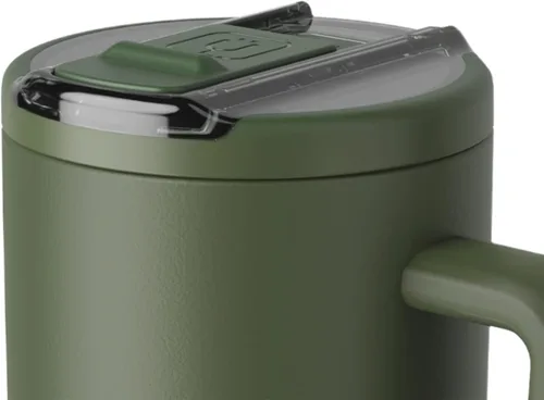 Miniatura 56 de BrüMate Era Flip - Vaso de 30 onzas con tapa con pajilla cubierta 100 % a prueba de fugas, popote higiénico cubierto, botella de agua de acero