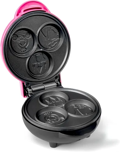 Miniatura 3 de Nostalgia MyMini Princess Icons Shape - Máquina eléctrica de gofres, plancha antiadherente de 5 pulgadas para gofres, hash browns, huevos y más