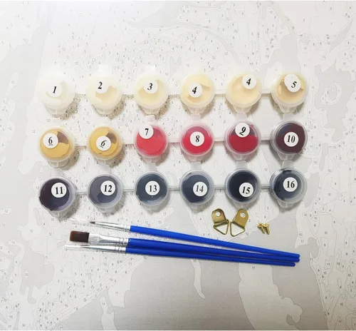 Miniatura 4 de LukFun Pintura por números para adultos, kit de pintura acrílica por números, tazas de café, 16 x 20 pulgadas (tiempo de café, sin marco)