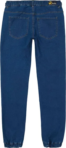 Miniatura 3 de Nautica Pantalones de mezclilla elásticos para niños, estilo de 5 bolsillos y cierre de cordón