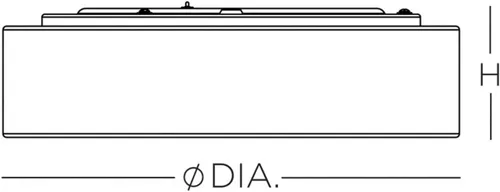 Miniatura 3 de Aspect ALDF1318LAJD1GY Ashland LED montaje empotrado, 12 pulgadas, lino gris