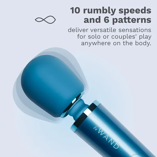Miniatura 5 de Le Wand - Masajeador personal pequeño para mujeres y hombres - Masajeador de varita vibratoria con 10 velocidades ruidosas y 6 patrones de vibración