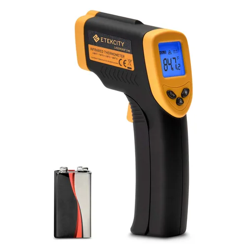 Etekcity Termómetro infrarrojo 749 (no para humanos) Pistola de temperatura digital sin contacto Lasergrip con pantalla LCD retroiluminada, -58℉ a