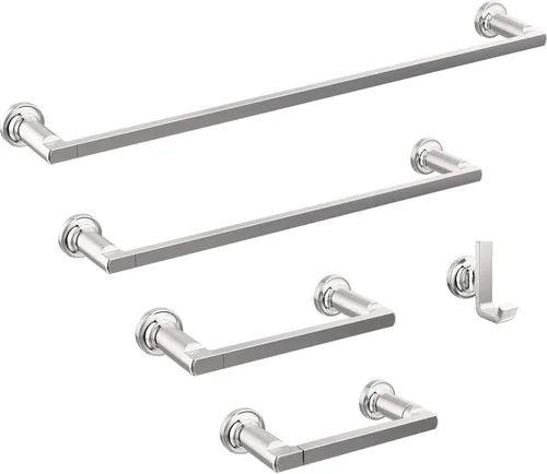 Miniatura 2 de Delta Soporte de papel higiénico giratorio Cromo pulido Soporte de pared Accesorios de baño Tetra