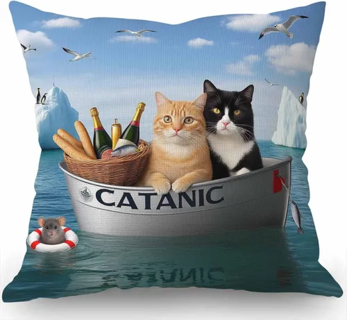 Miniatura 10 de Swono Funda de almohada decorativa con cita divertida, recién salido de f CKS, funda de cojín decorativa para decoración del hogar, 18 x 18