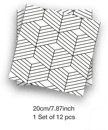 Miniatura 4 de 12 calcomanías mate para azulejos de pared, despegar y pegar, autoadhesivas, calcomanías de vinilo para azulejos de pared, adhesivo de PVC