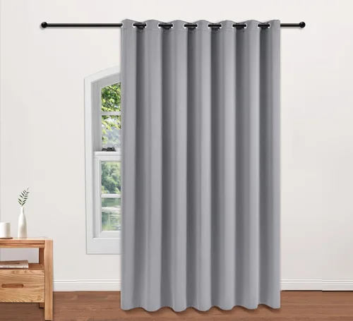 Miniatura 52 de PI Cortinas opacas para dormitorio, tratamiento de ventana con aislamiento térmico de anillo superior, cortinas oscurecedoras de habitación