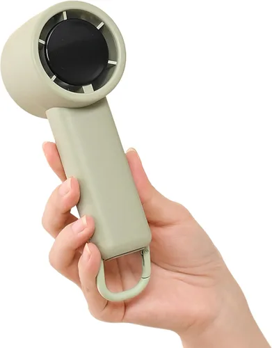 Miniatura 10 de Mini ventilador de mano turbo portátil, recargable, velocidad ajustable de 1 a 100 USB, ventilador de bolsillo de refrigeración USB, ligero
