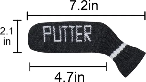 Miniatura 4 de Scott Edward Blade Putter Cover Knitted, 1 Piece in Pack, Fits Golf Blade Putters Cute and Soft
