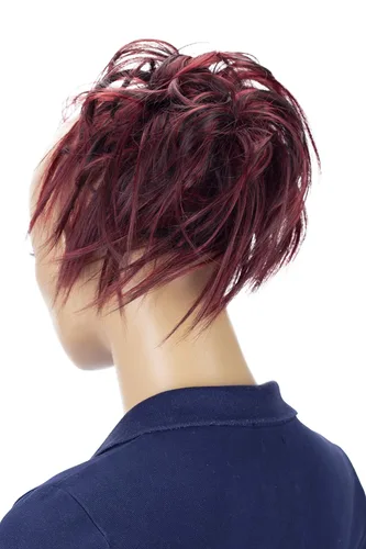 Miniatura 25 de CAISHA Prettyshop - Banda elástica XXL tipo postizo de cabello voluminoso ondulado, ideal para peinados recogidos de novias o rodetes desaliñados