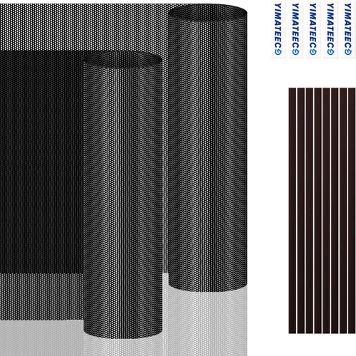Miniatura 11 de Filtro de polvo PC 120mm para enfriador de computadora/PSU/Routers Nylon 80 malla, Marco magnético Filtro de malla para ventilador de PC enfriador