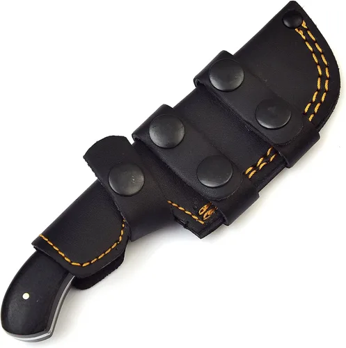 Miniatura 9 de Cuchillo de seguimiento hecho a mano, cuchillo de caza de hoja fija de espiga completa con funda, cuchillo de transporte horizontal, cuchillo