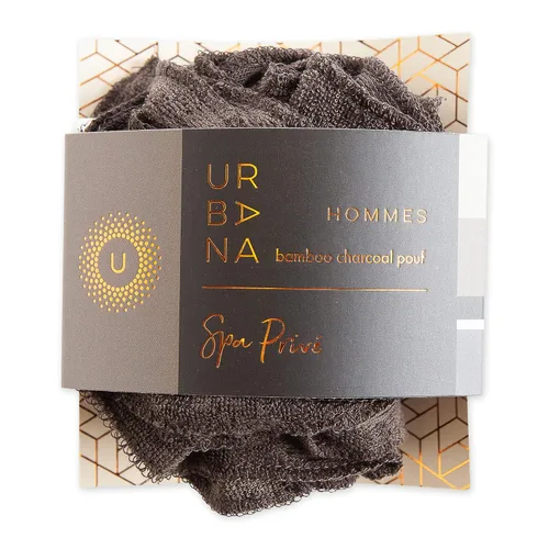 Miniatura 2 de Urbana Spa Prive - Puf de ducha para hombre, colección de carbón de bambú, marrón (6338)