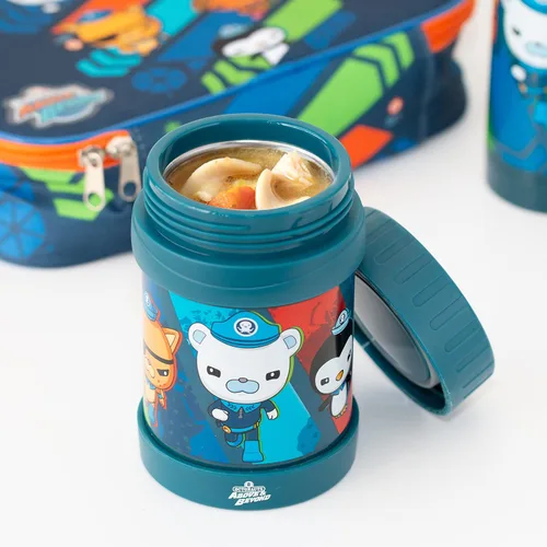 Miniatura 3 de Octonauts Above & Beyond - Tarro de alimentos de acero inoxidable de 13 onzas para niños, con aislamiento al vacío de doble pared azul, a prueba