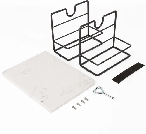 Miniatura 9 de Livabber Servilletero, Almacenamiento de Servilletas de Metal con Organizador de Saleros y Pimenteros, Dispensador Moderno de Servilletas para Mesa