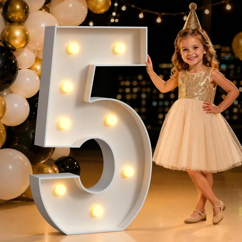 Miniatura 47 de Mixifox Letras V de marquesina de 3 pies, letras grandes iluminadas de 3 pies de alto con luces, letra grande para boda, compromiso, graduación