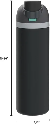 Miniatura 6 de Owala FreeSip - Botella de agua aislada de acero inoxidable con popote para deportes, viajes y escuela, botella de agua deportiva sin BPA, 32 onzas