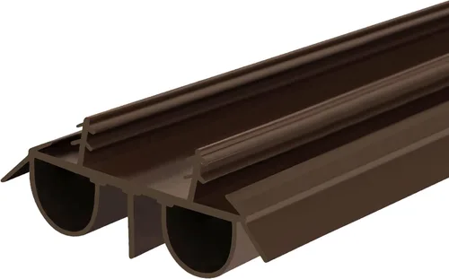 Burlete inferior de puerta con sello de doble bombilla deslizante con ranura de 36 pulgadas – Sello duradero para eficiencia energética y protección