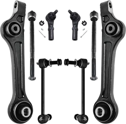 Miniatura 50 de Detroit Axle - Kit de brazos de control de extremo delantero de 8 piezas para Dodge Dakota 00-04, Durango 00-03, 4 brazos de control superior e