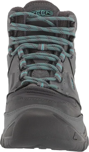 Miniatura 2 de KEEN Ridge Flex - Botas de senderismo impermeables de altura media para mujer, Acero GrisPorcelana, 8.5