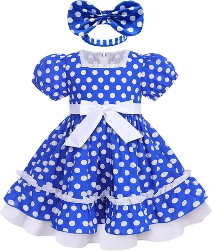 Vestido de lunares para niña, ocasiones especiales, retro, de los años 50, vintage, clásico, vestido de fiesta de té