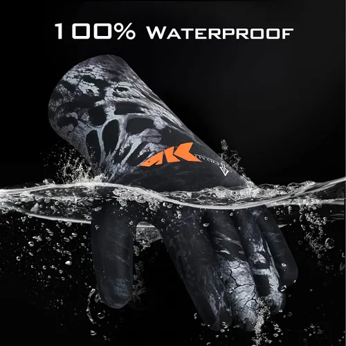 Miniatura 2 de KastKing IceRiver - Guantes de pesca 100% impermeables para hombres y mujeres, para pesca en clima frío y deportes al aire libre, ideales para pesca