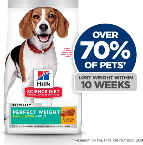 Miniatura 3 de Hill's Science Diet Adult Perfect Weight Small Bites - Alimento seco para perros, pollo, bolsa de 25 libras