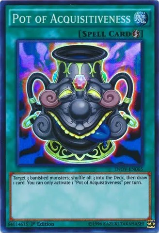 Pot of Acquisitiveness (INOV-EN065); invasión: venganza; 1 edición, muy rara (no necesariamente español)