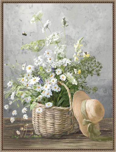 Miniatura 13 de Amanti Art Lienzo enmarcado para pared, 24 x 18 pulgadas, casa de campo de jardinería III por Danhui Nai, lienzo enmarcado para pared, obras de arte