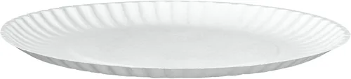 Miniatura 2 de GUSTO 500 platos de papel blanco sin revestimiento de 9 pulgadas, platos de postre desechables, papel decorativo para manualidades