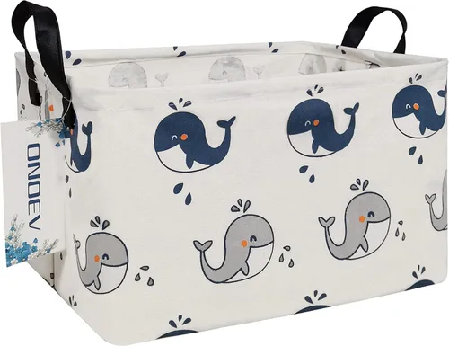 Cesta de lavandería plegable rectangular, canasta de lona, cesta para guardería, adecuada para niños, oficina, dormitorio, ropa, almacenamiento de