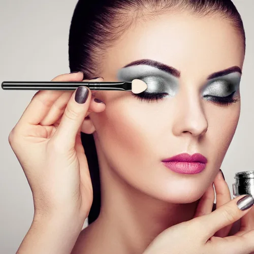 Miniatura 3 de UorPoto aplicadores de espuma para sombra de ojos de doble cara, esponja reutilizable de doble cara, 20 piezas, juego profesional de brochas